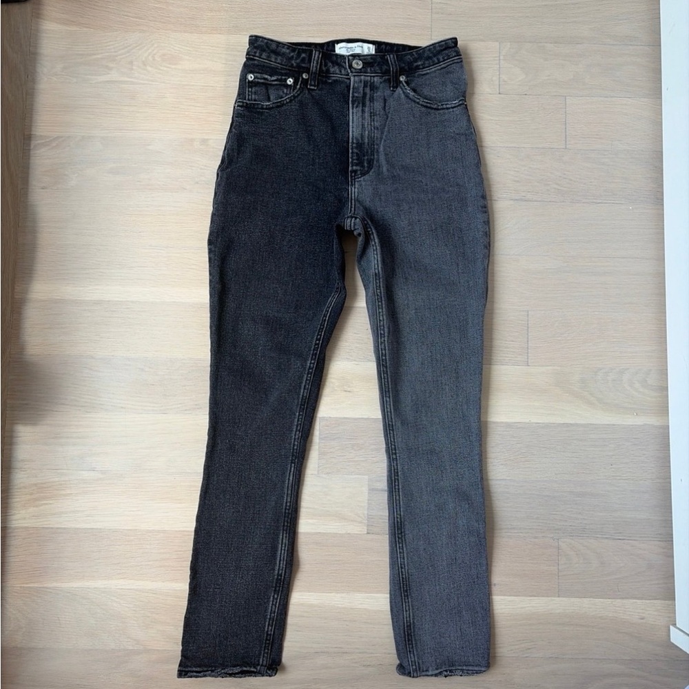 Abercrombie & Fitch Black Denim High-Rise Skinny Jeans